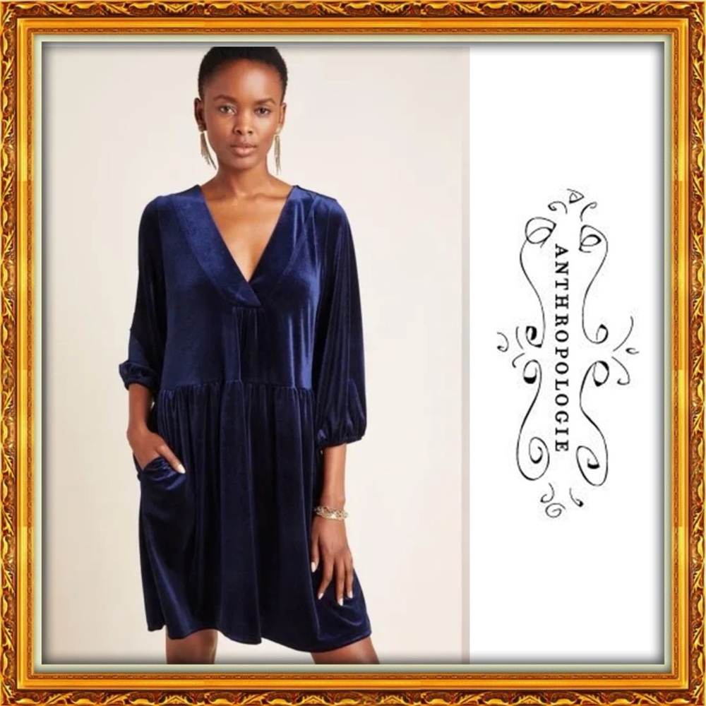 NWT | Anthropologie - Amadi Greta Velvet Tunic Dress!!